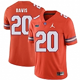 Florida Gators 20 Malik Davis Orange College Football Jersey Dzhi,baseball caps,new era cap wholesale,wholesale hats